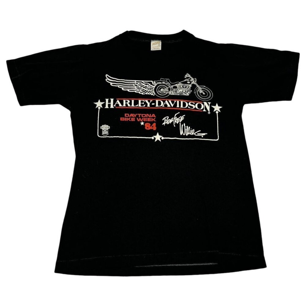 Sportswear Vintage 1984 Harley Davidson Bike Week Shirt‎ Adult Small
